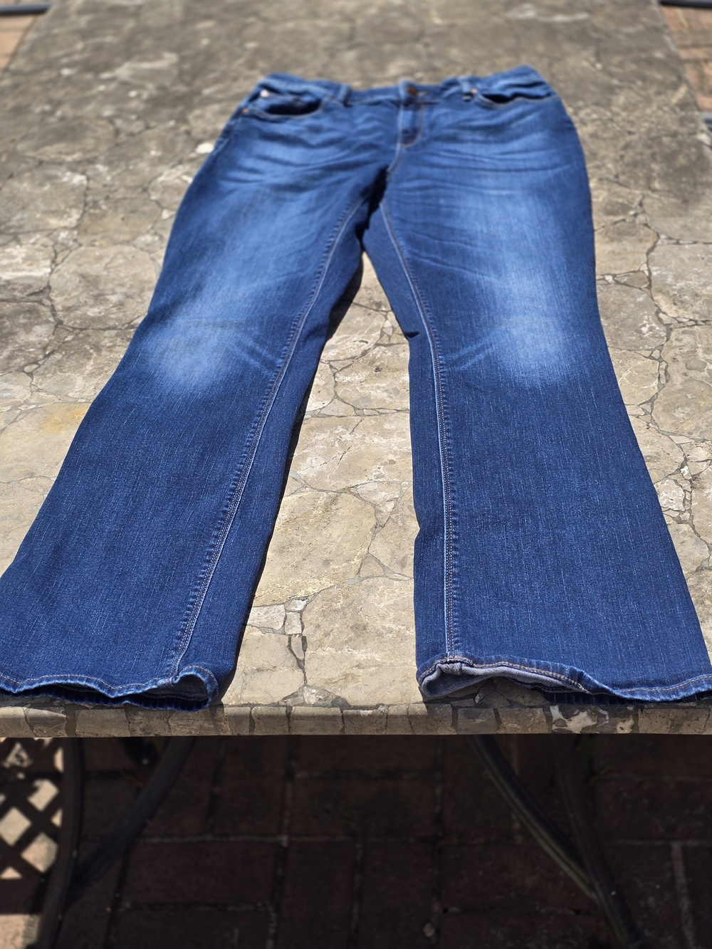 Chico's Women's Blue Barely Boot Jeans